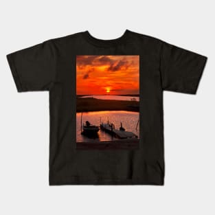 Sunset at the Delta of Evros Kids T-Shirt